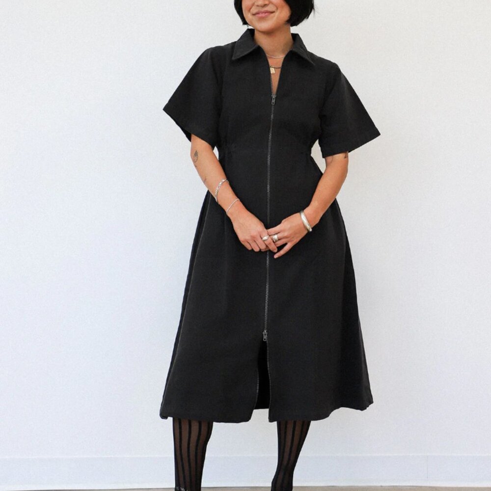 Noble Long Utility Dress Size M, Ash Black